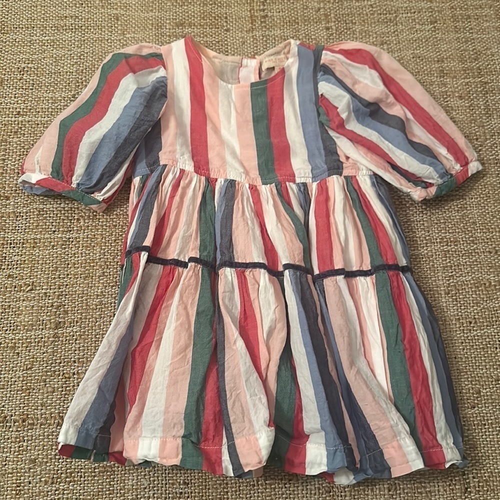 Pink Chicken Maribelle Dress Holiday Stripe Size 2T - Picture 4 of 9